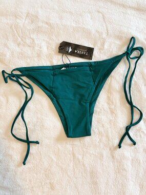 NWT Tavik Jax Swim Bottom in Storm Green - Size: Small